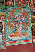 Ladakh - Stakna gompa, mural paintings 